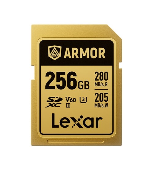 LEXAR SDcard 256GB ARMOR GOLD SDXC UHS-II 256GB W 205MB/s R 280MB/s LSDAMGL256G-RNNNG LEXAR SDcard 256GB ARMOR GOLD SDXC UHS-II 256GB W 205MB/s R 280MB/s LSDAMGL256G-RNNNG
